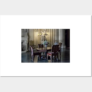 Penrhyn castle- Table and chairs Posters and Art